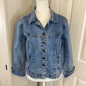 Tria Modern Light Blue Denim Jacket Sz L